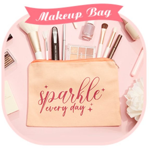 NWOT Women’s Makeup Accessory Yellow CosmeticBag With FunSaying-But First Makeup - Picture 10 of 13